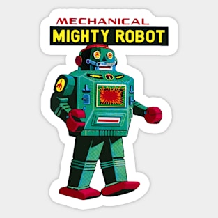 Vintage Mechanical Mighty Robot Sticker